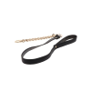 Повідець ланцюг із петлею зі штучної шкіри Statement Leash золотистий, 75 см