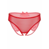 Мереживні трусики з відкритою інтимною зоною Nicolette Daring Intimates, червоні, S/M