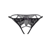 Мереживні трусики з відкритою інтимною зоною Inez Daring Intimates, чорні, S/M