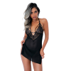 Комплект пеньюар + стрінги Daring Intimates, чорний, S/M