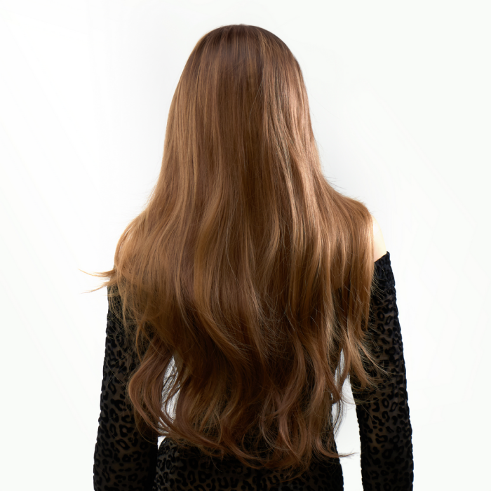 Перука довга хвиляста омбре Fetish Hair перехід з темно-русого в світло-русявий, 70 см