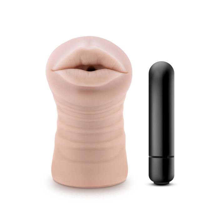 Мастурбатор Рот реалістичний Blush ENLUST NICOLE з віброкулею в комплекті