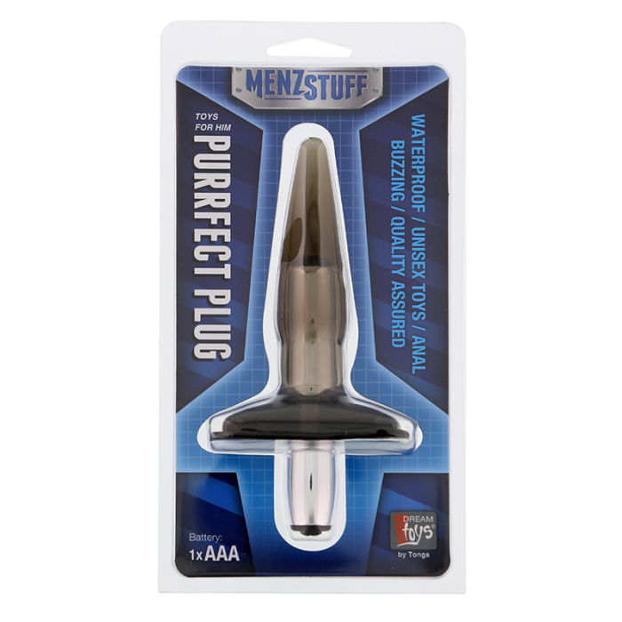 Анальна пробка MENZSTUFF PURRFECT PLUG, SMOKE