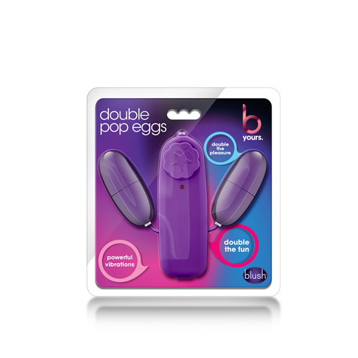 Віброяйце подвійне Blush B yours double pop eggs plum, фіолетовий