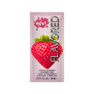 ПРОБНИК/Лубрикант Wet Flavored Sexy Strawberry (соковита полуниця) 10 мл