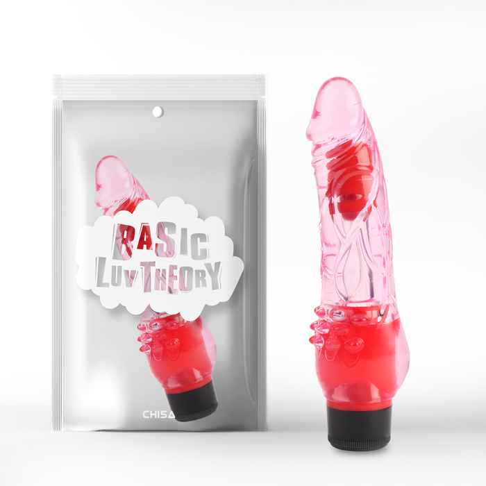 Вібратор реалістичний на батареях Chisa Basic Luv Theory Realistic Vibe, червоний