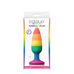 Анальна пробка силікон NS Novelties COLOURS PRIDE EDITION PLUG M