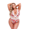 Ажурне боді WHITE FLORAL & LACE TEDDY, XL