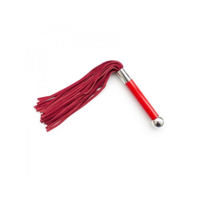 Флоггер DS Fetish Leather flogger suede red