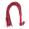 Флогер натуральна шкіра DS Fetish Leather flogger red