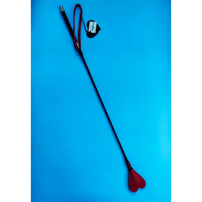 Стек DS Fetish Crop heart red leather