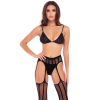 Комплект STRAIGHT UP 3 PC GARTER SET BLACK, S/M