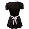 Костюм покоївки Cottelli Collection Waitress Set з коміром і мереживним фартухом, чорно-білий, S