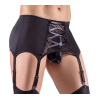 Чоловічий пояс для панчох Sven Joy Ment Men's Suspender Belt з мереживною вставкою та шнурівкою, S