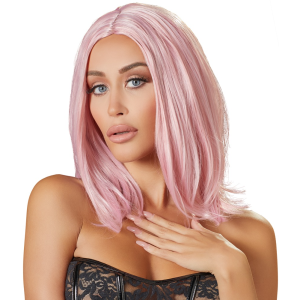 Перука боб-каре Cottelli Collection без чубчика, рожевий