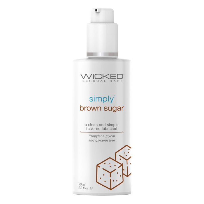 Лубрикант оральний Wicked Simply Brown Sugar на водній основі зі смаком коричневого цукру, 70 мл