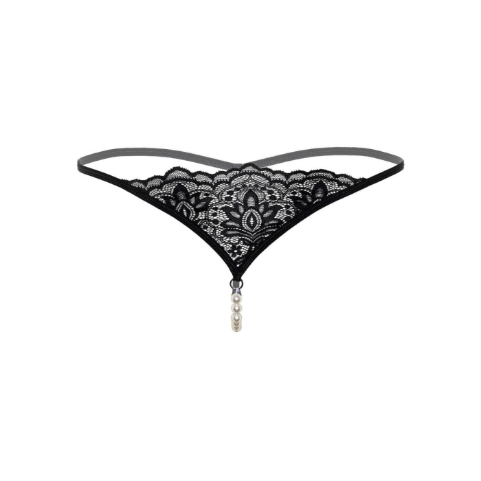 Стрінги з перлами S/M Daring Intimates, чорні