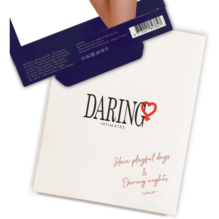 Стрінги з перлами S/M Daring Intimates, чорні
