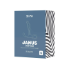 Масажер простати рельєфний, S, Zini Janus Lamp Iron бордовий, 10.4 х 2.2 см