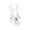 Хрестовина , Zwarte Kunstleren Hogtie