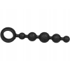 Анальний ланцюжок Joy Division Joyballs anal wave, силіконовий, чорний, 17.5 см