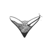 Мереживні стрінги з акцентними шлейками по одній стороні Daring Intimates Gina чорний, S/M