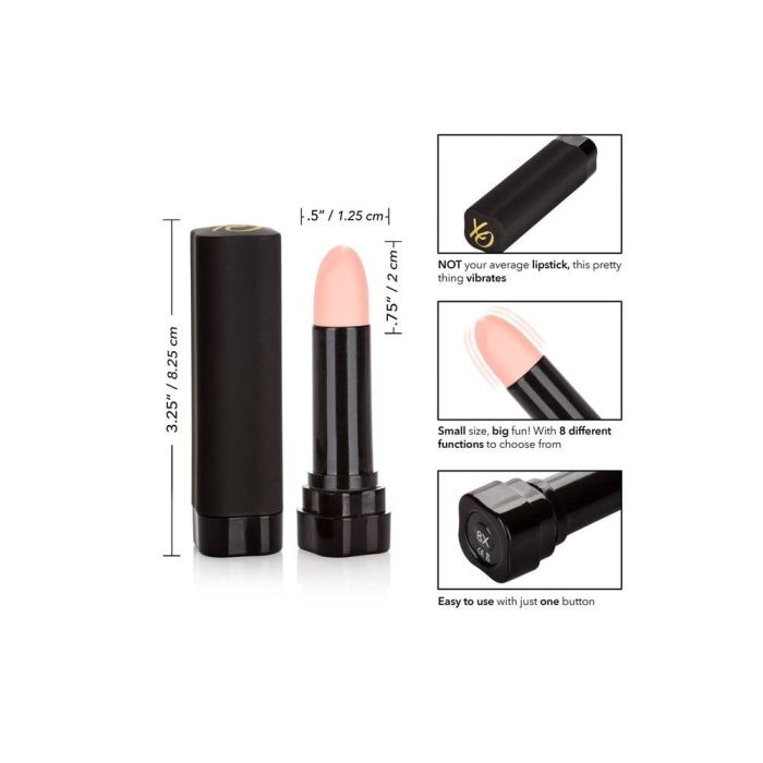 Вібратор-помада для кліторальної стимуляції CalExotic Hide & Play Lipstick, чорний