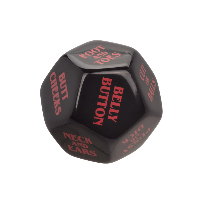 Гральні секс-кубики для пари CalExotic Roll Play-Naughty Dice Set, червоно-чорні