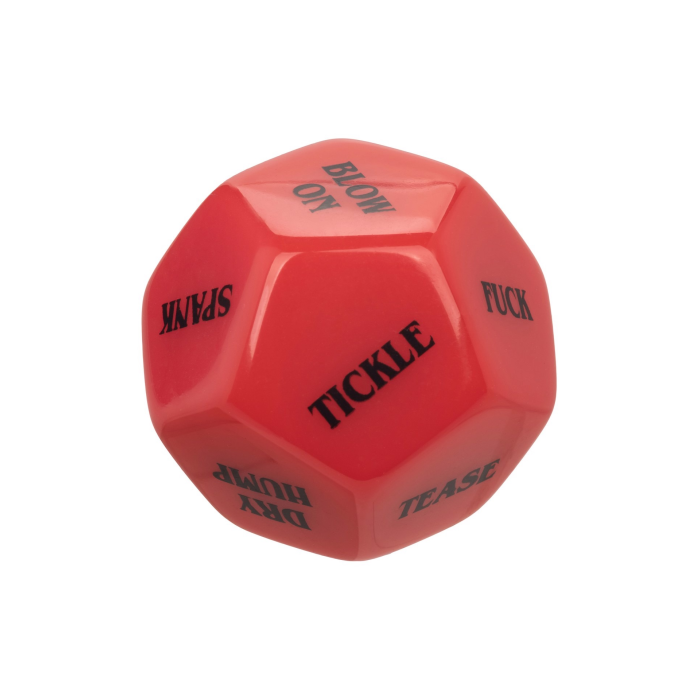 Гральні секс-кубики для пари CalExotic Roll Play-Naughty Dice Set, червоно-чорні