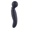 Вібратор мікрофон вигнутий подвійний стимуляції Dream Toys Glam Dual Wand Vibe, фіолетовий