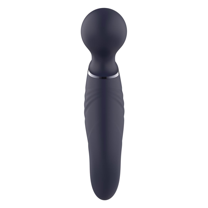 Вібратор мікрофон вигнутий подвійний стимуляції Dream Toys Glam Dual Wand Vibe, фіолетовий