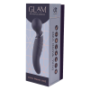 Вібратор мікрофон вигнутий подвійний стимуляції Dream Toys Glam Dual Wand Vibe, фіолетовий