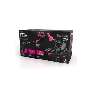 Секс-машина Dreamtoys Sex Room Sex Machine з насадками та пультом, чорна