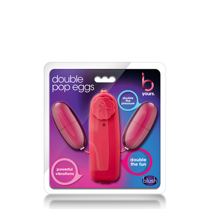 Віброяйце подвійне DOUBLE POP EGGS CERISE