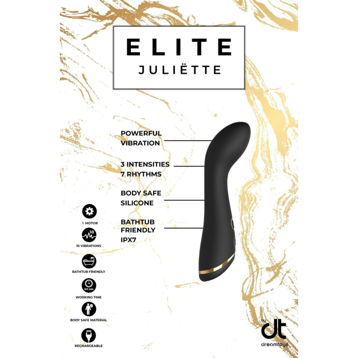 Вібромасажер для точки G Dream Toys Elite Juliette чорний