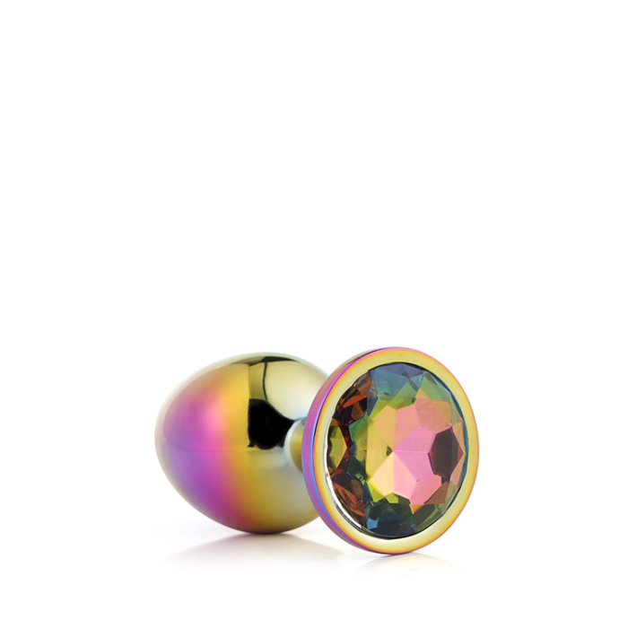 Dt21781 Райдужна анальна пробка GLEAMING LOVE MULTICOLOUR PLUG SMALL