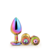 Набір райдужних анальних пробок GLEAMING LOVE MULTICOLOUR PLUG SET