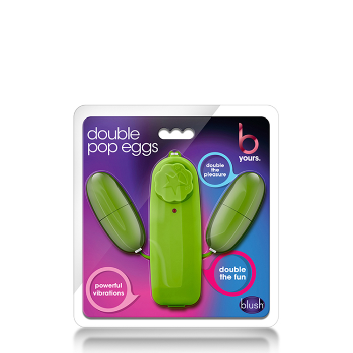 T330763 подвійне віброяйце B yours DOUBLE POP EGGS LIME