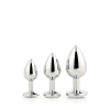 Набір анальних пробок Dream Toys GLEAMING LOVE SILVER PLUG SET