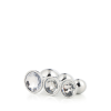 Набір анальних пробок Dream Toys GLEAMING LOVE SILVER PLUG SET