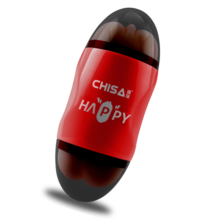 Мастурбатор двосторонній Вагіна та Рот Chisa Portable Happy Cup у колбі