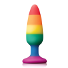 Райдужна анальна пробка COLOURFUL LOVE RAINBOW ANAL PLUG MEDIUM