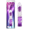 Вібратор прозорий з рельєфом Chisa Crystal Jellie Pleaser на батарейках, фіолетовий