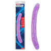 Фалоімітатор двосторонній фіолетовий Chisa Hi-Rubber 32,5 см * 3,5 см
