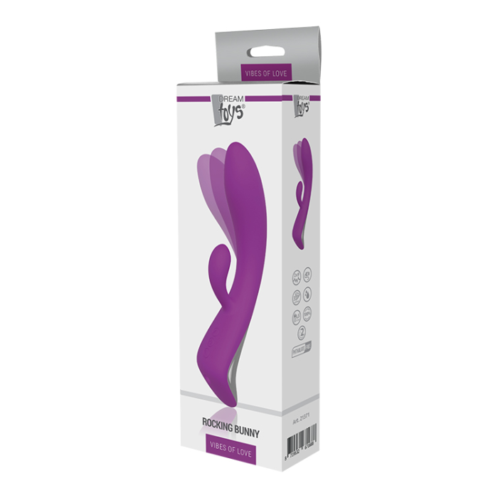 Подвійний вібратор Dream Toys VIBES OF LOVE ROCKING BUNNY PURPLE