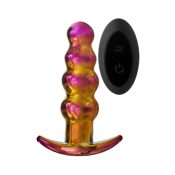 Анальна пробка із вібрацією скляна Dream Toys GLAMOUR GLASS