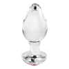 Скляна анальна пробка ADAM ET EVE RED HEART GEM GLASS PLUG LARGE