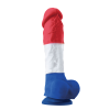 Фалоімітатор силікон NS Novelties COLOURS PLEASURES TRICOLOR 8" DILDO