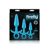 Набір анальних пробок, що світяться NS Novelties FIREFLY PRINCE KIT BLUE