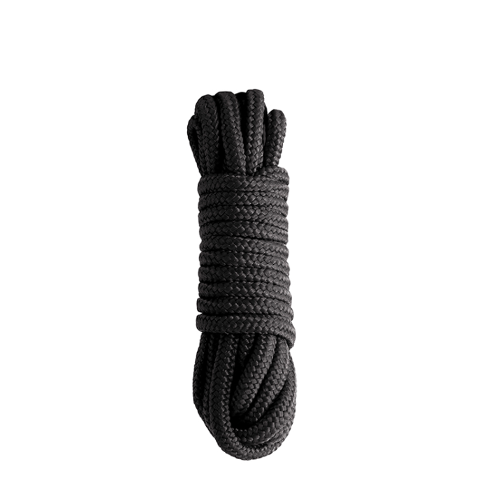 Бондажна мотузка NS Novelties SINFUL NYLON ROPE 25 FT BLACK